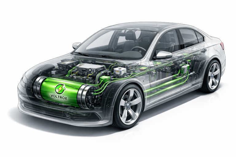 Voltrox generator in an electric car